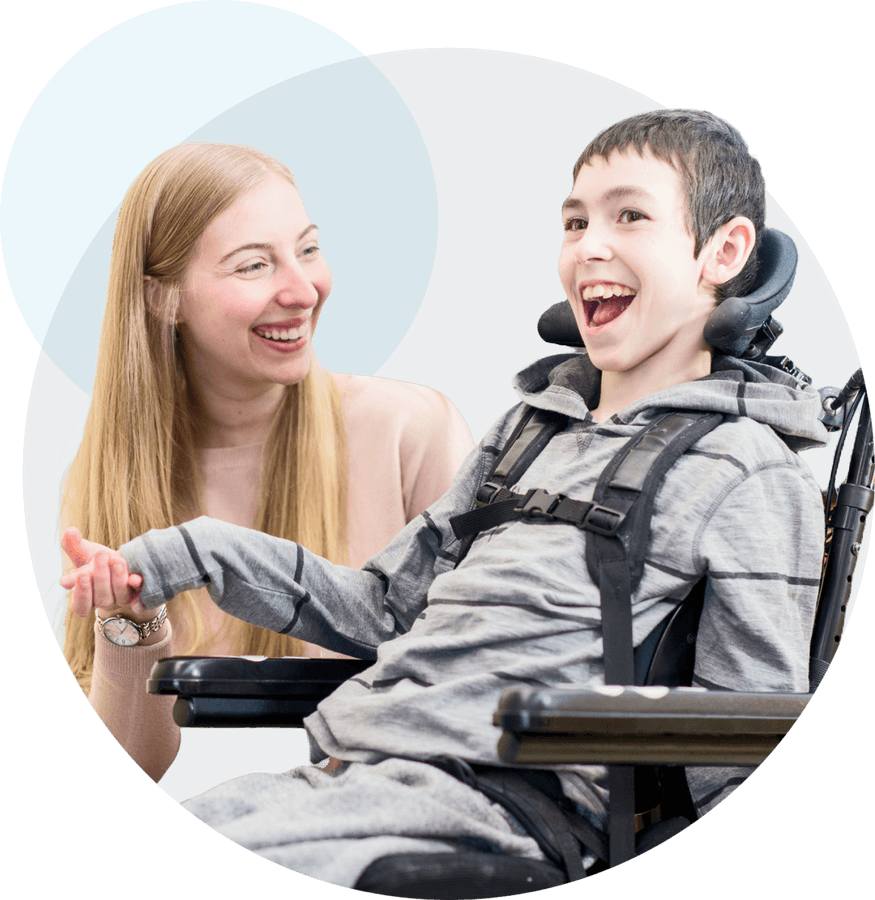 Vana Care participant and support worker spending time together
