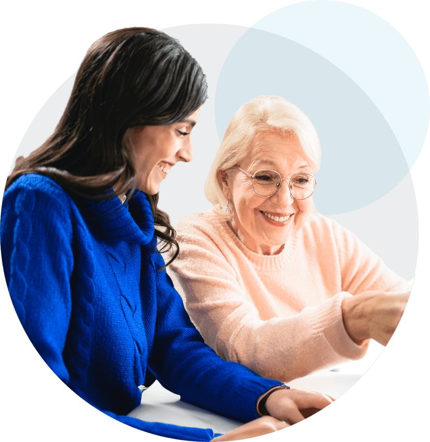 Vana Care team member explaining NDIS support information